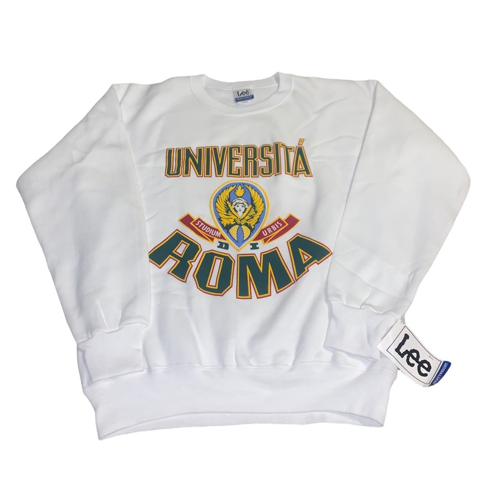 Vintage 90s Universita Di Roma Lee Sport Crewneck Sweater